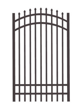 6'H X 4'W Huntington Arch Gate Blk