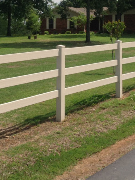 Vinyl Post and Rail Fence