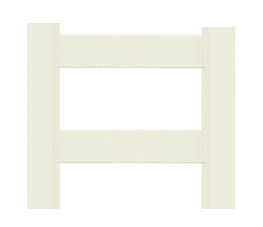 58" Wide 2 Rail Walk Gate Tan