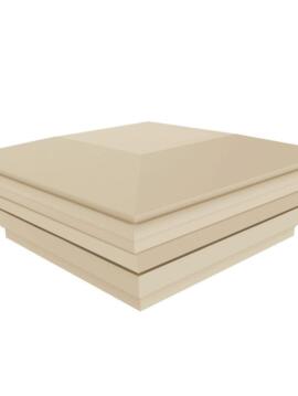  Vinyl 5"x5" Contemporary Post Top Tan