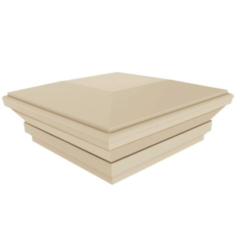  Vinyl 5"x5" Contemporary Post Top Tan