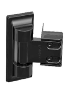 Standard Wrap Gate Hinge Set - Black 