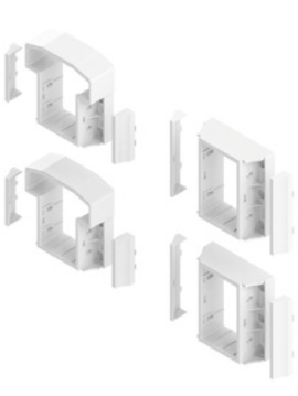 Vinyl T Style Railing Level Bracket Kit White