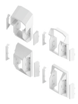 Vinyl T Style Railing STAIR Bracket Kit White 