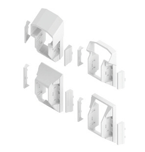 Vinyl T Style Railing STAIR Bracket Kit White 
