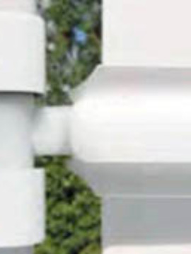 Standard Wrap Gate Hinge Set - White