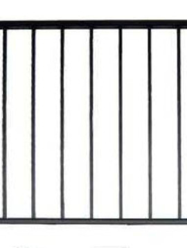 4' H x 3' W Tioga Straight Gate  Black 
