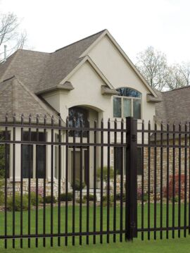 4' H x 6' W Huntington Aluminum Fence Panel Black