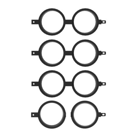Black Commercial 3/4" Picket Circle 8' Kit 