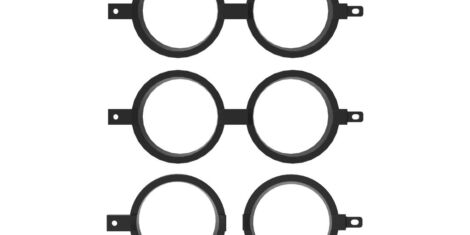 Black Residential 5/8" Picket Circle 6' Kit
