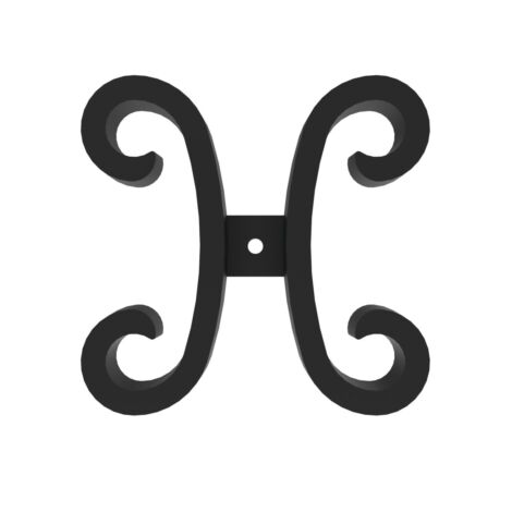 Black Residential 5/8" Picket Butterfly (Qty. 1)