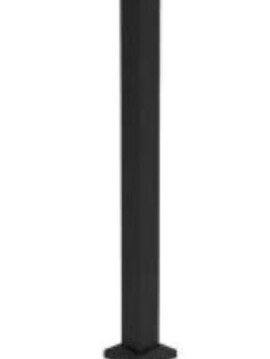 2.5in x 39in Black Railing Post with Trim 