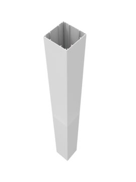 4.25in X 4.25in X 39in White Aluminum Post Sleeve 