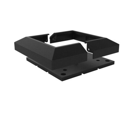 4.25in x4.25in Black Post Mount w Trim