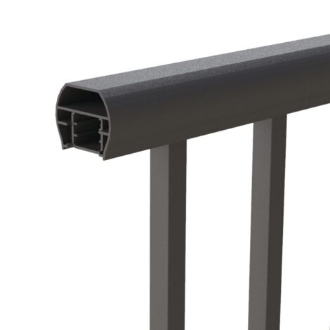 36in x 6ft Bronze Clarion Rounded Flat Top Railing Kit  