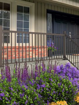 36in x 6ft Bronze Potomac Square Flat Top Railing Kit 