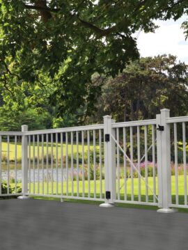 36in Aluminum White Railing Gate Kit