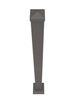 2.5in x 39in Bronze Railing Post with Trim