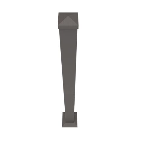 2.5in x 39in Bronze Railing Post with Trim