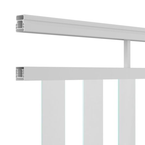 8' Triple Rail Topper - White