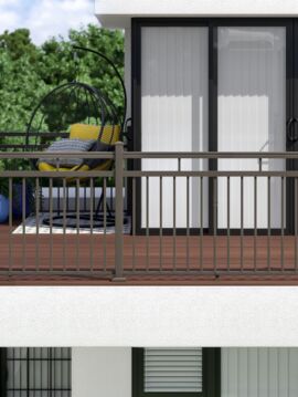 6' Triple Rail Topper - Matte Bronze