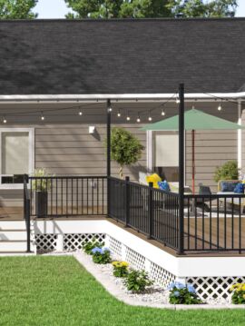 2.5" Black Railing Post Extension  