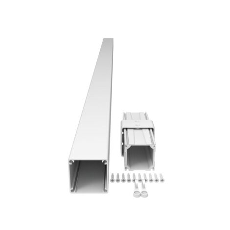 2.5" White Railing Post Extension