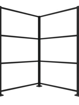 Vinyl Decorative Screen Wall Corner Post Kit