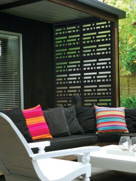 Black 2' X 4' - Morse Decorative Screen Panel