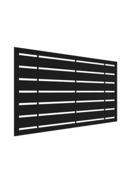 Black 2' X 4' - Boardwalk Decorative Screen Panel 