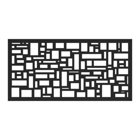 Black 2' X 4' - Slate Decorative Screen Panel 