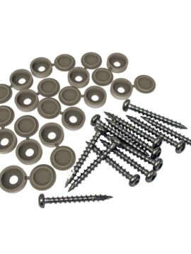 Gray - Decorative Panel Fastener - 12 Packet 