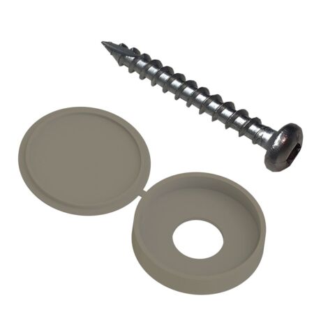 Gray - Decorative Panel Fastener - 12 Packet 