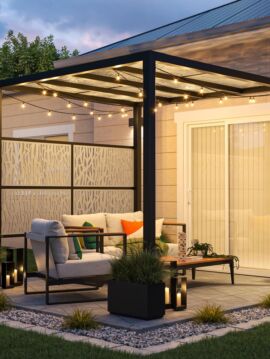 8' x 8' Decorative Screen Pergola