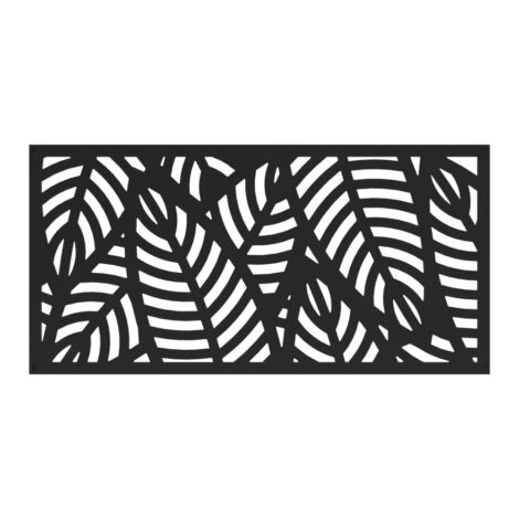 Black 2' X 4' - Sanibel Decorative Screen Panel