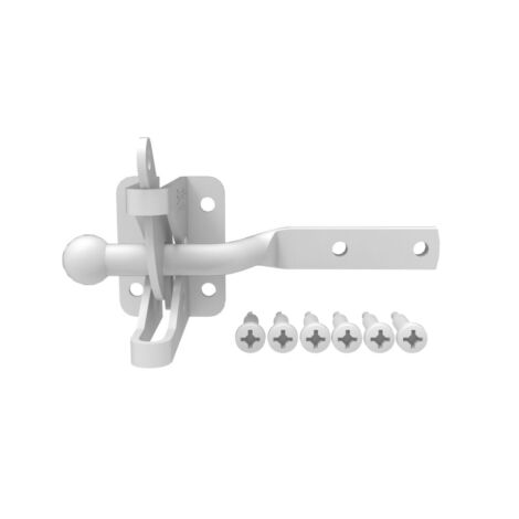 Gravity Gate Latch White for Alm. 