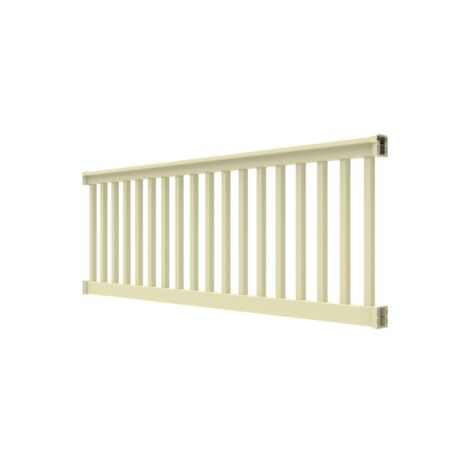 36" High x 6' Long Tan" T Style Vinyl Railing 