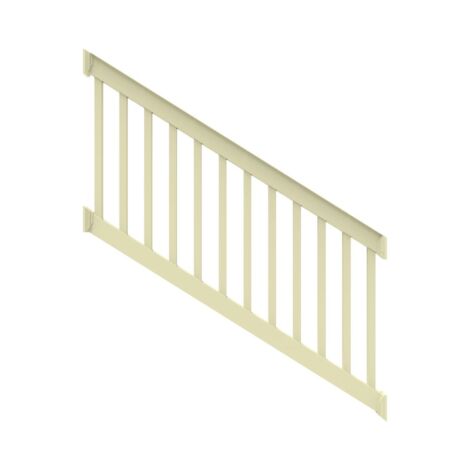 36" High x 6' Long Tan" T Style Vinyl STAIR Railing