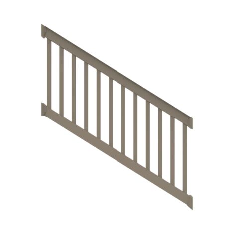 36" High x 6' Long Clay" T Style Vinyl STAIR Railing