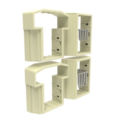 Vinyl T Style Railing Level Bracket Kit Tan