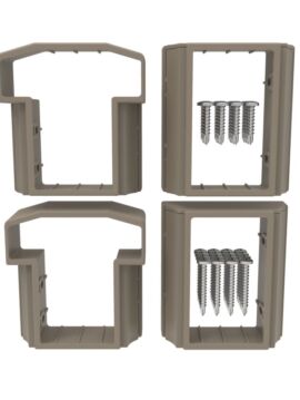 Vinyl T Style Railing Level Bracket Kit Clay