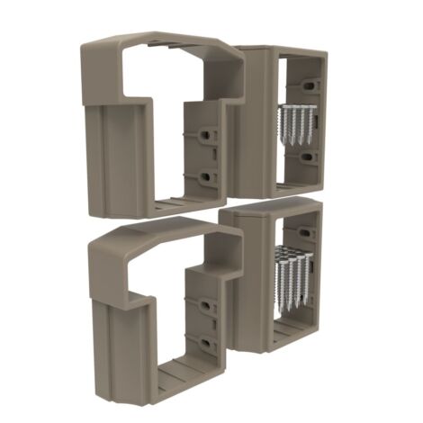 Vinyl T Style Railing Level Bracket Kit Clay