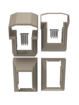 Vinyl T Style Railing STAIR Bracket Kit Clay