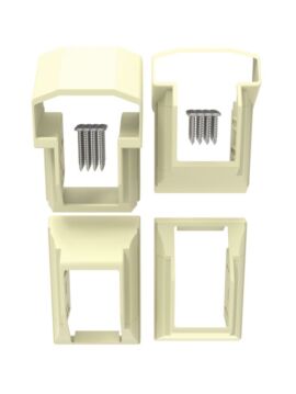 Vinyl T Style Railing STAIR Bracket Kit Tan