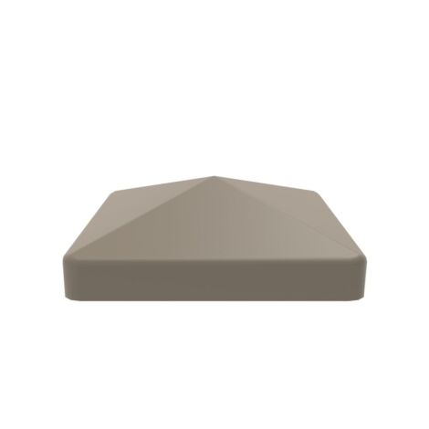 Vinyl Flat Post Cap 4 x 4 Clay