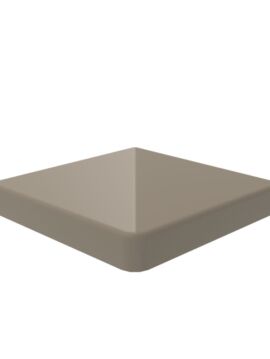 Vinyl Flat Post Cap 4 x 4 Clay