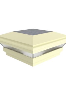 Vinyl Railing 4" x 4" Tan Solar Post Cap Contemporary