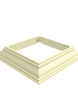 Vinyl Heritage Post Base Trim 4 x 4 Tan