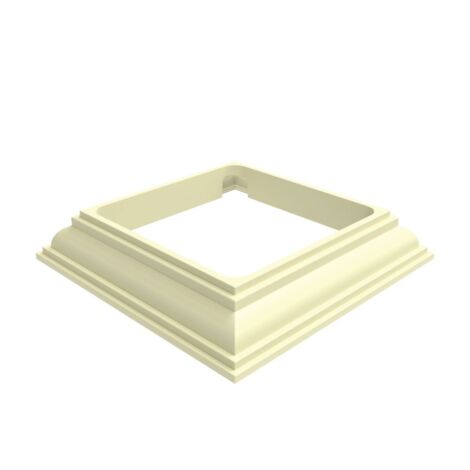 Vinyl Heritage Post Base Trim 4 x 4 Tan