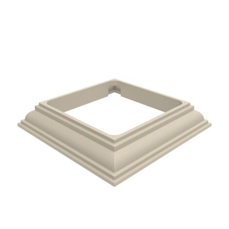 Vinyl Heritage Post Base Trim 4 x 4 Clay